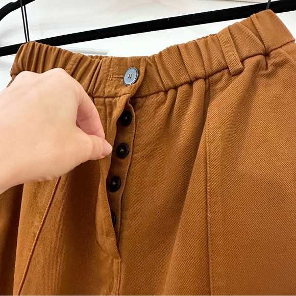 NEW Forté Forté Tapered Cotton Cargo Trousers Camel Brown sz 0 - Picture 10 of 11